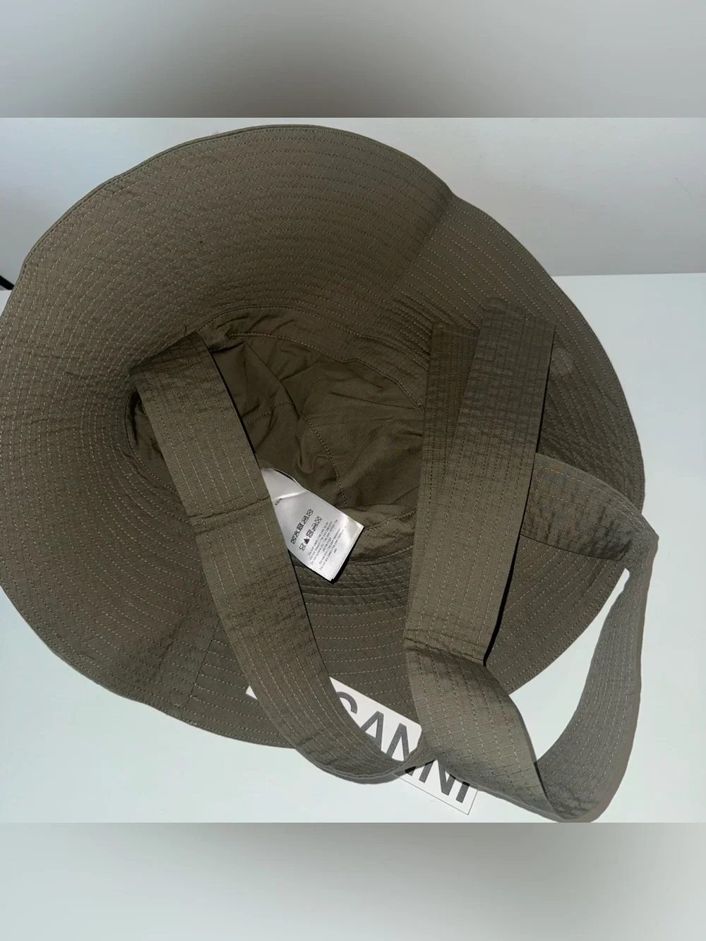 Ganni Wide Brim Bucket Hat